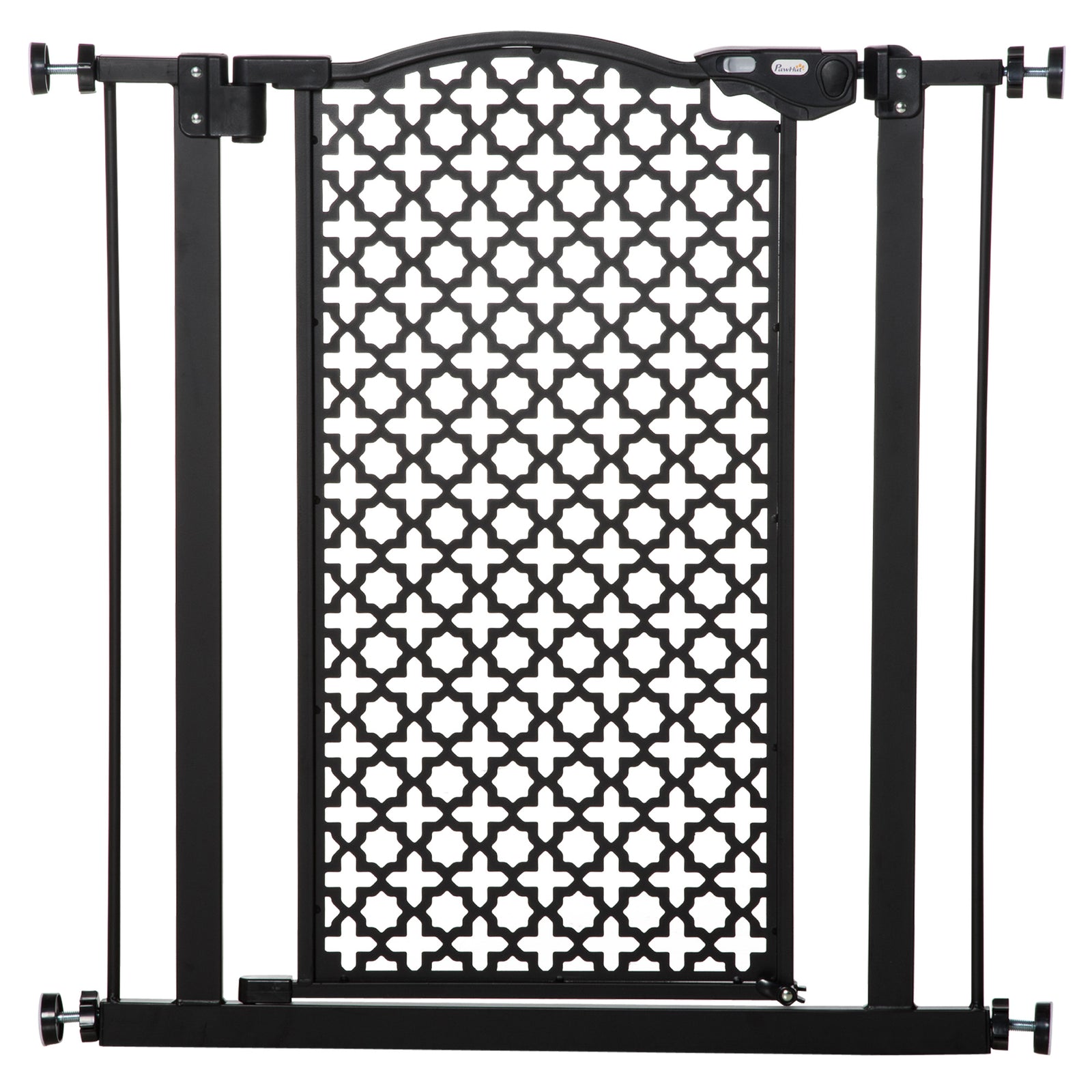 74-80 cm Pressure Fit Safety Gate for Doorways and Staircases, Dog Gate, Pet Barrier for Hallways with Auto Close, Double Locking