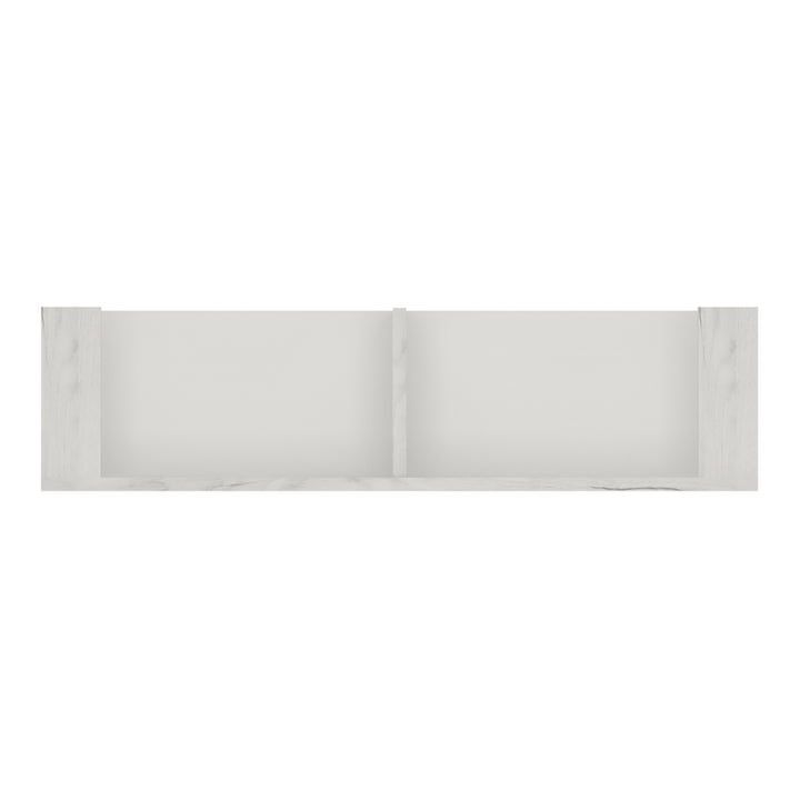 Angel 84cm Wall Shelf in White Craft Oak