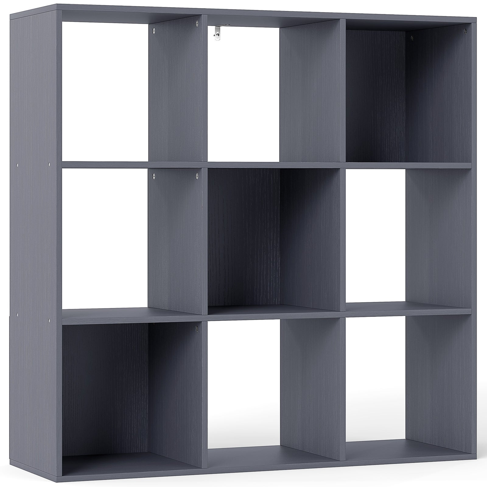Nine-Cube Storage Shelf - Grey