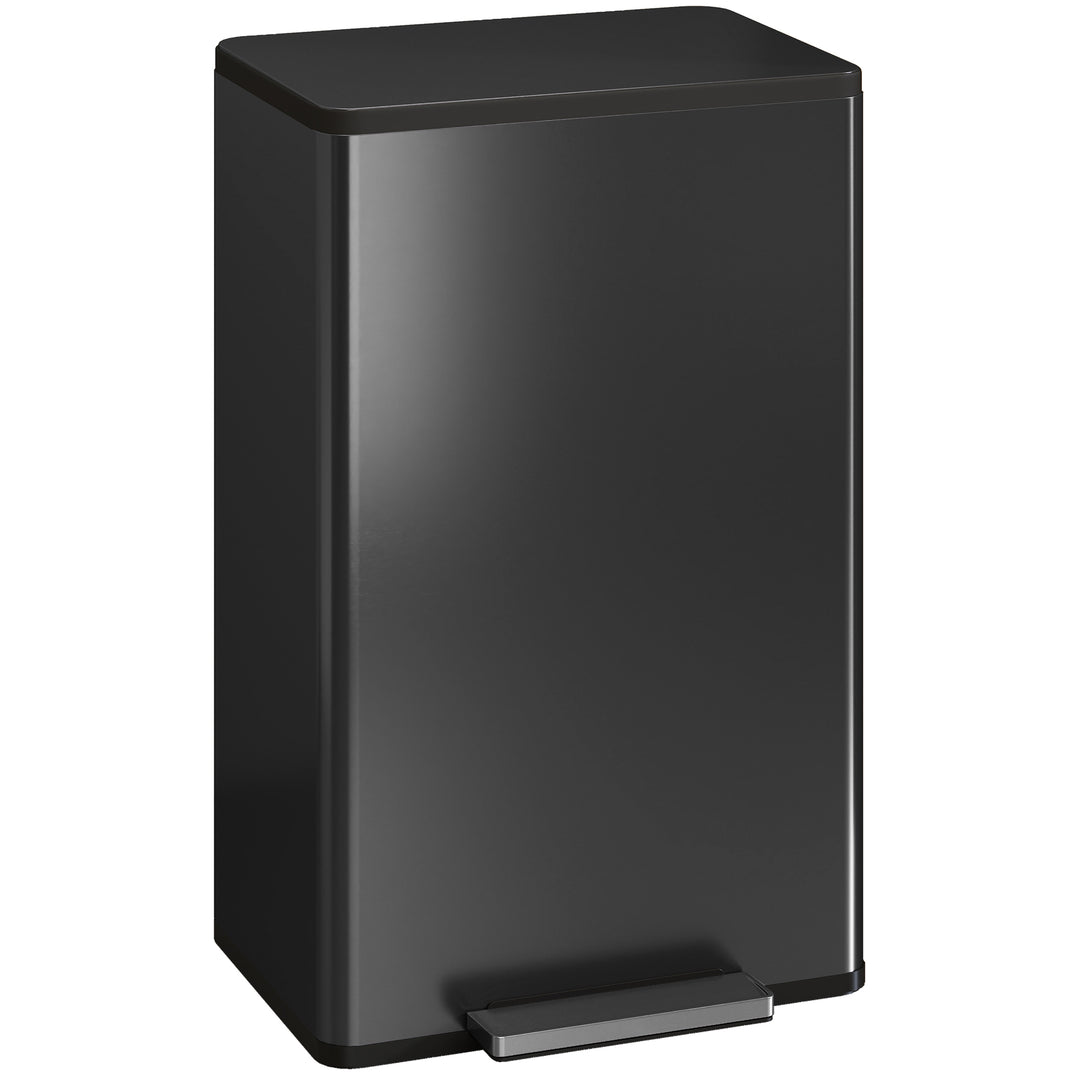 MCL 45L Kitchen Bin, Pedal Bin with Soft-Close and Stay-Open Lid, Removable Inner Bucket, Odor Control for Kitchen, Office