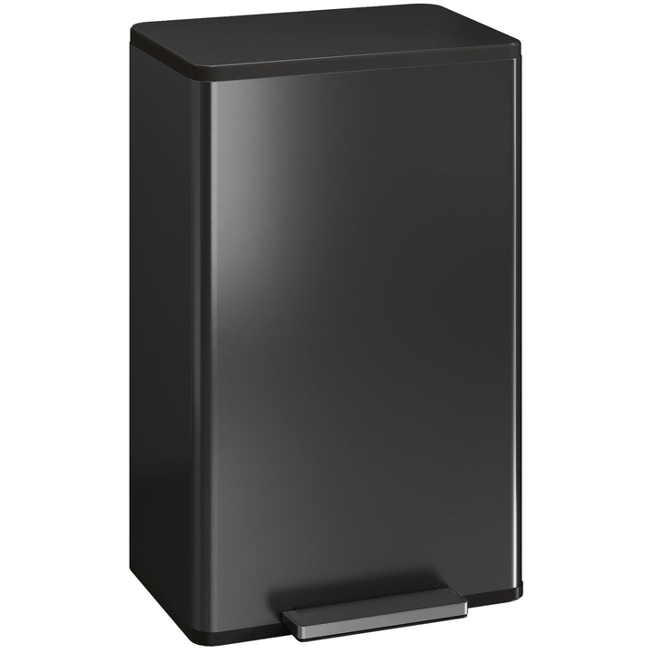 MCL 45L Kitchen Bin, Pedal Bin with Soft-Close and Stay-Open Lid, Removable Inner Bucket, Odor Control for Kitchen, Office