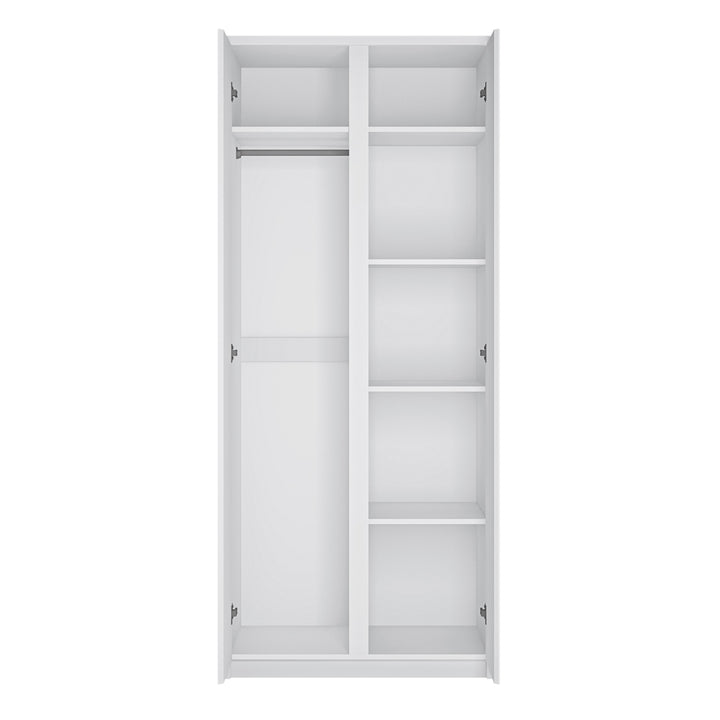 Fribo 2 door wardrobe in White