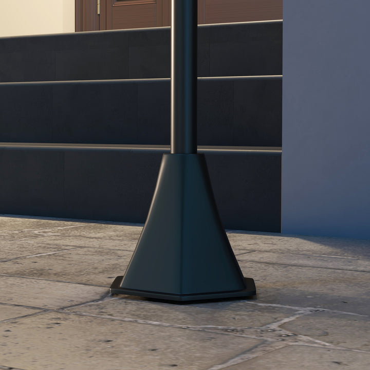 Solar Lamp Post Light, 1.3 M LED Outdoor Street Light, Waterproof IP44 for Patio, Garden, Pathway, Cool White