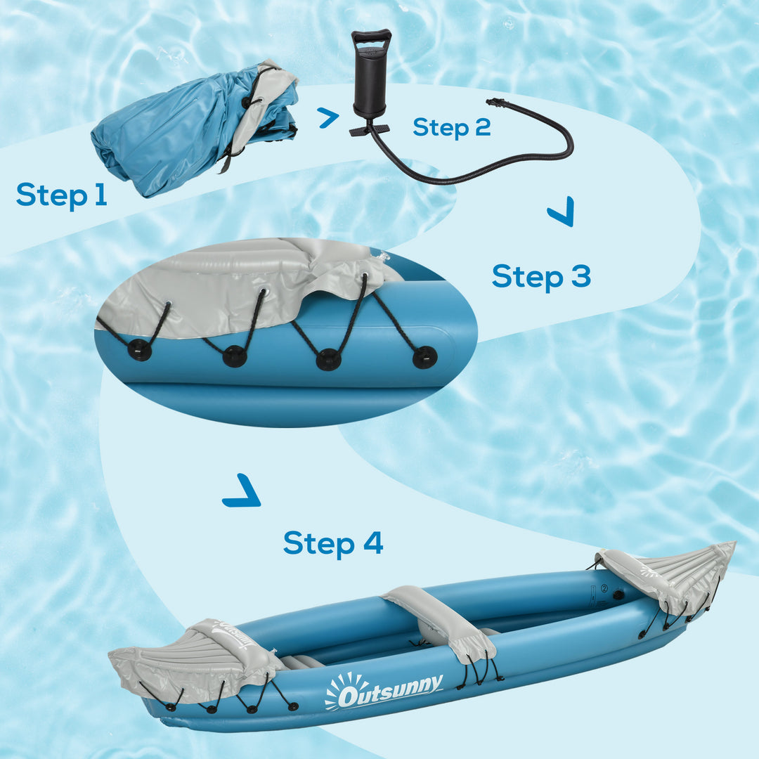 Outsunny Inflatable Kayak, Two