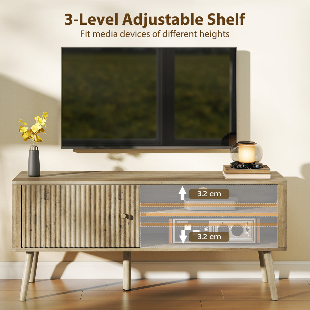 TV Stand Cabinet for TVs up to 55" - Oak - view 5
