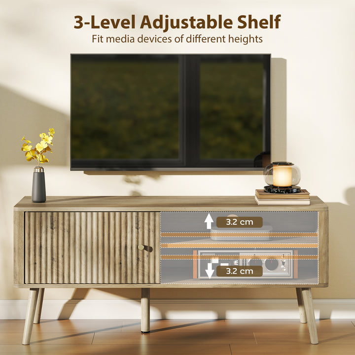 TV Stand Cabinet for TVs up to 55" - Oak - view 5