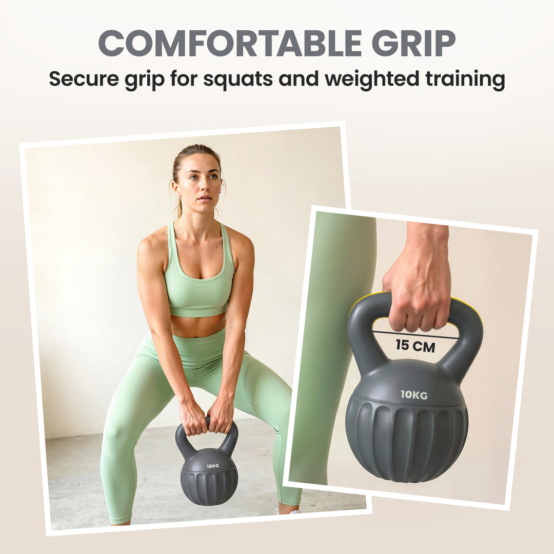 Kettlebell for Strength Training Kettle Bell with Non-Slip Handle 10 k