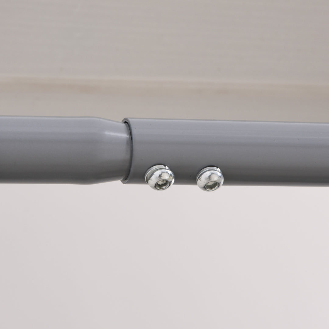 MCL Pull-Up Bar for Doorway, Home Fitness Door Horizontal Push up Bar for Indoor Gym Upper Body Workout, Grey