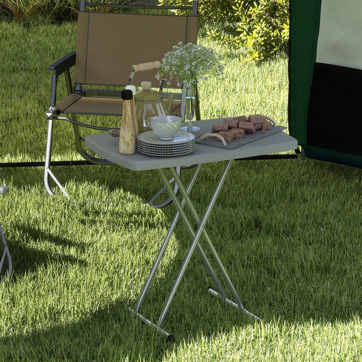 Minimal Folding Outdoor Table - Grey/White