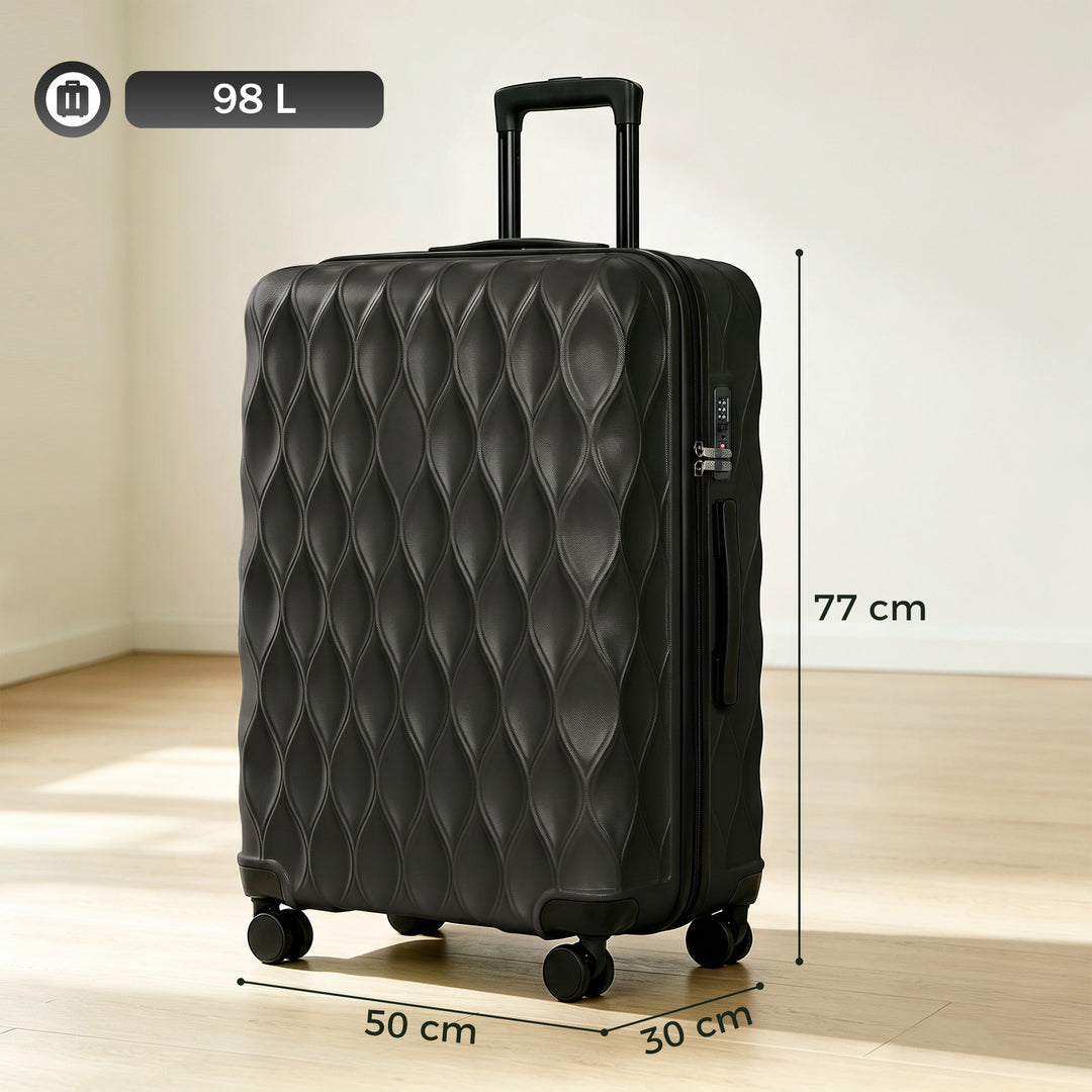 28Inch Suitcase, ABS Hard Shell Checked Luggage with TSA Lock - view 3
