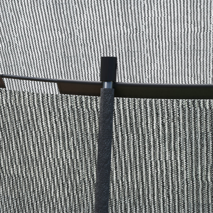 SPORTNOW 10ft Outdoor Trampoline with Enclosure Net, Spring Cover, Black