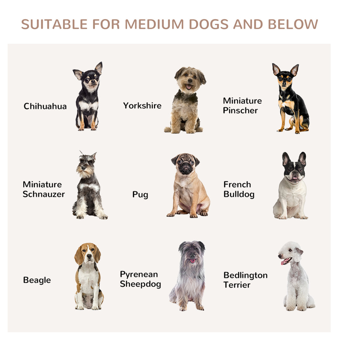 Dog Cage Side Table, with Cushion, for Small and Medium Dogs