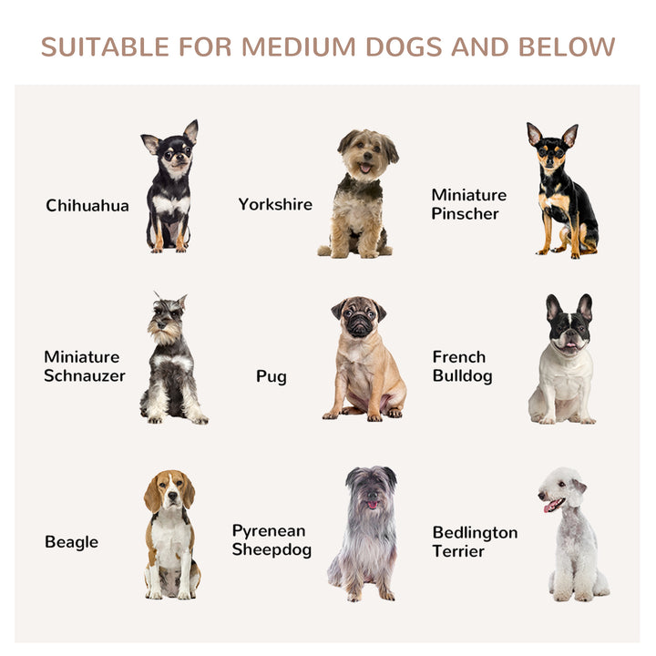 Dog Cage Side Table, with Cushion, for Small and Medium Dogs