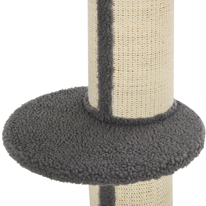91cm Cat Tower Scratching Posts Cat Tree for Indoor Cats Kitten Activity Centre Grey
