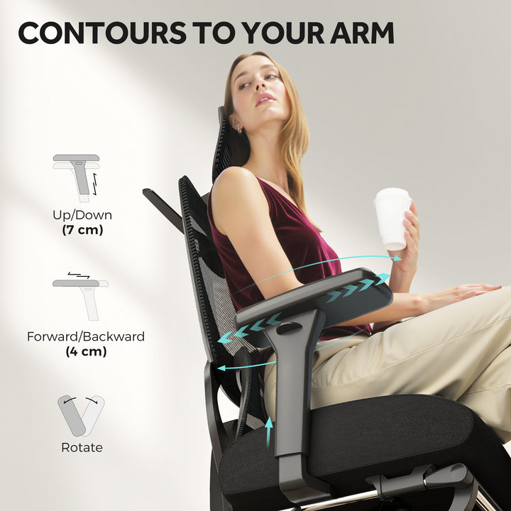 Ergonomic and Adjustable Office Chair - Black