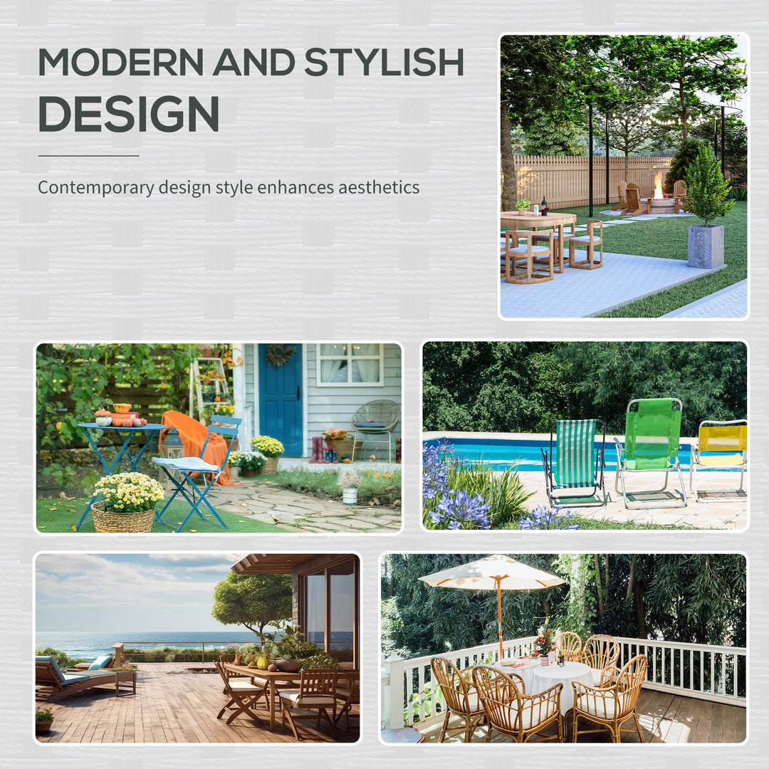 MCL 8-Seater Garden Rattan Furniture Rattan Corner Dining Sofa Set Wicker Conservatory Furniture Lawn Patio Coffee Table Foot Stool w/Cushion-Black