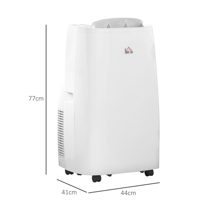 HOMCOM 14,000 BTU Mobile Air Conditioner for Room up to 40m², with Dehumidifier, 24H Timer, Wheels, Window Mount Kit | Aosom UK