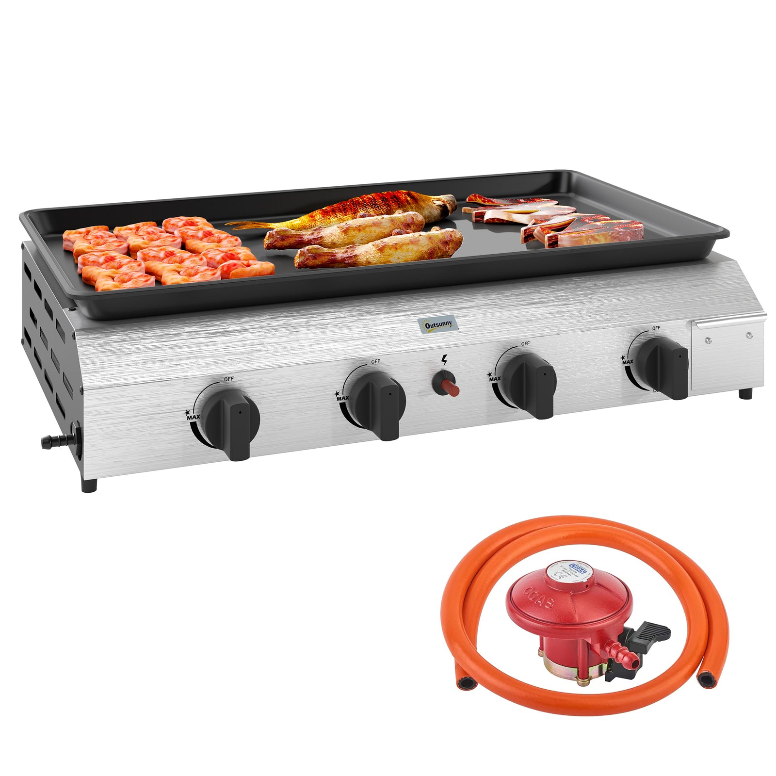 Four Burner Portable Gas Grill