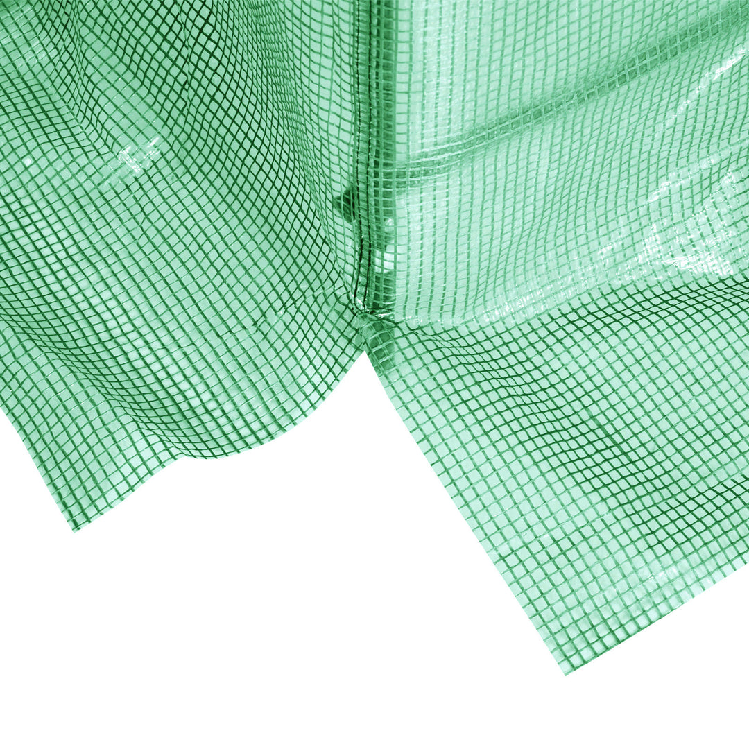 MCL 245 x 200cm Polytunnel Greenhouse - Green