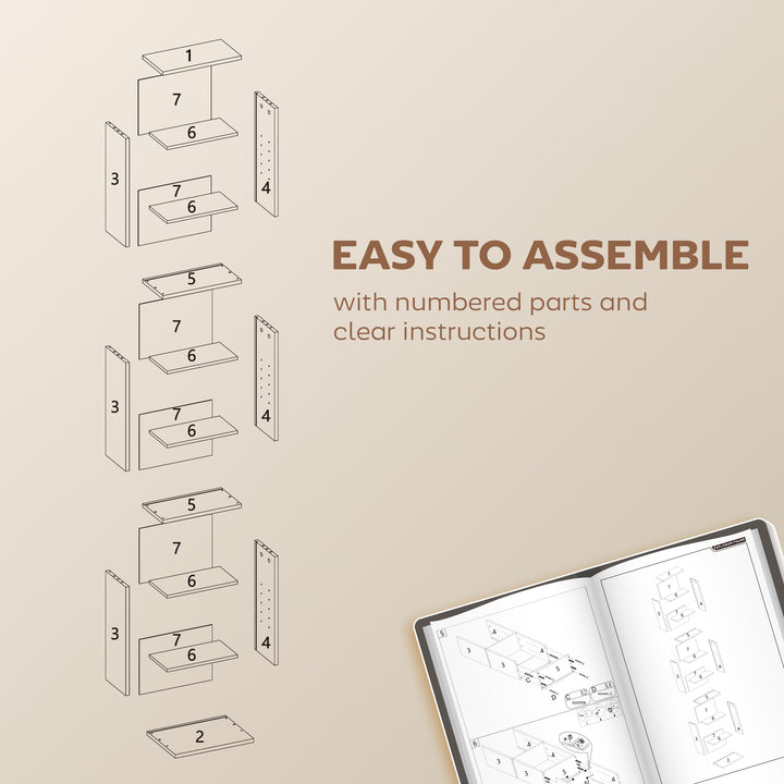 MCL 260 Narrow CD Storage Unit - Rustic Brown