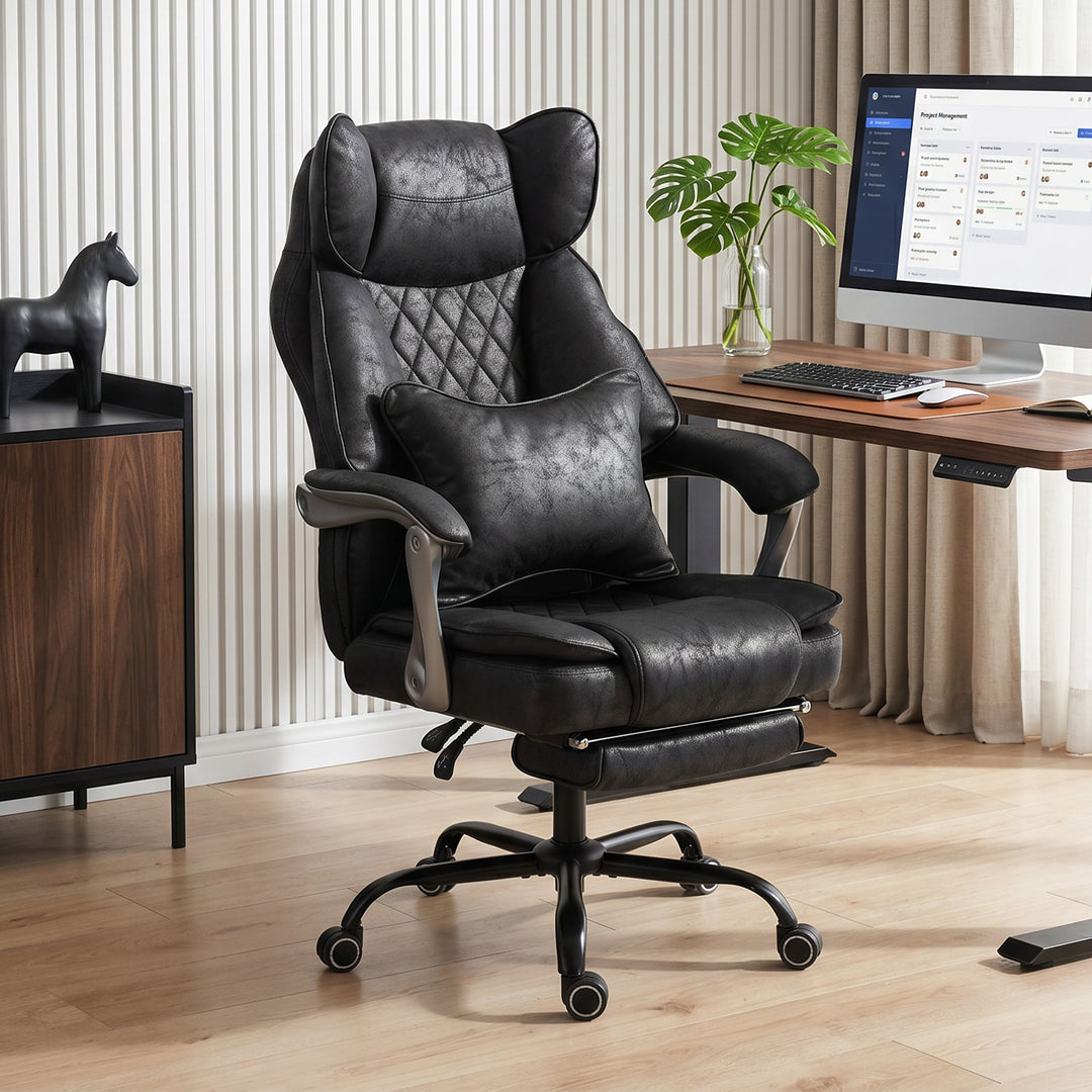 Executive Office Chair, Leathaire Big and Tall Office Chair 180 kg wit