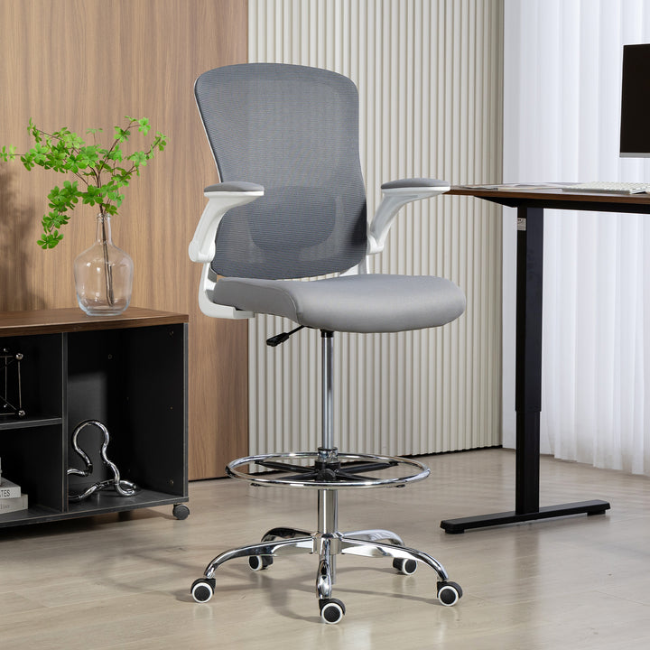 MCL Draughtsman Chair, with Adjustable Lumbar - Charcoal Grey