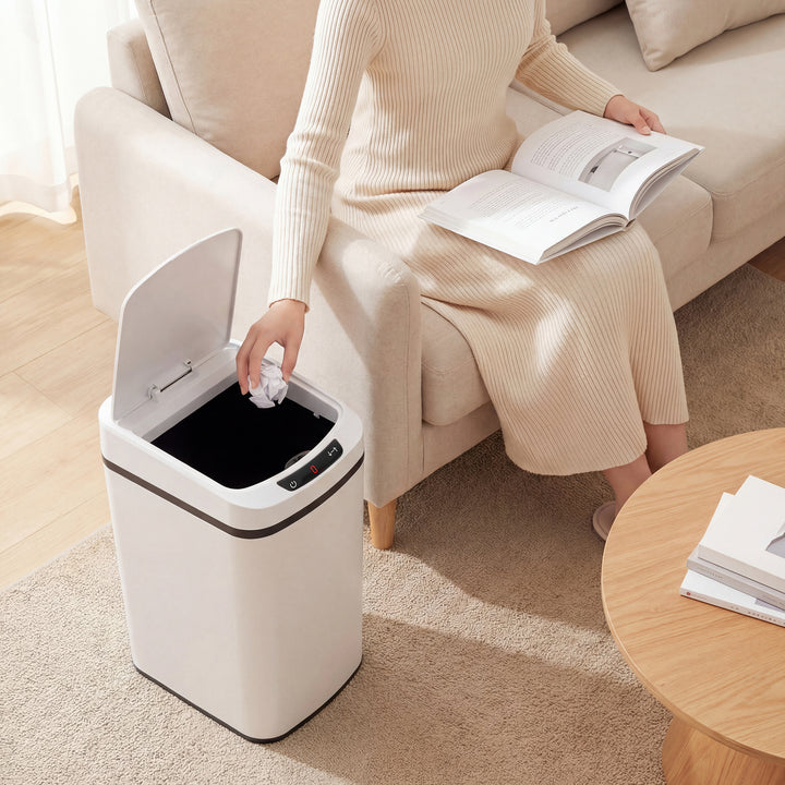 12L Sensor Bin, Automatic Touchless Motion Sensor Kitchen Bin with Fingerprint Resistant Stainless Steel