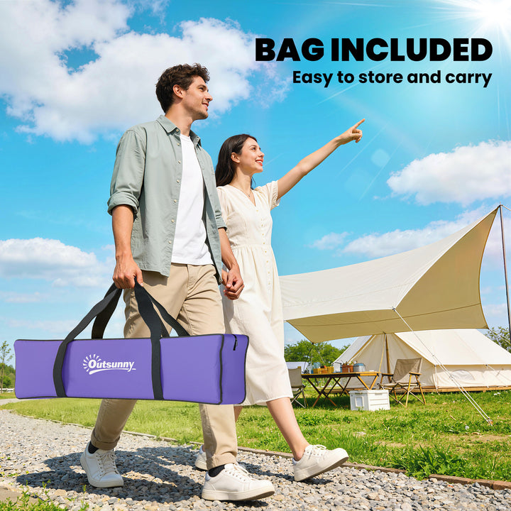 2 Person Camping Tent, Dome Tent with Zipped Doors, Storage Pocket, Po