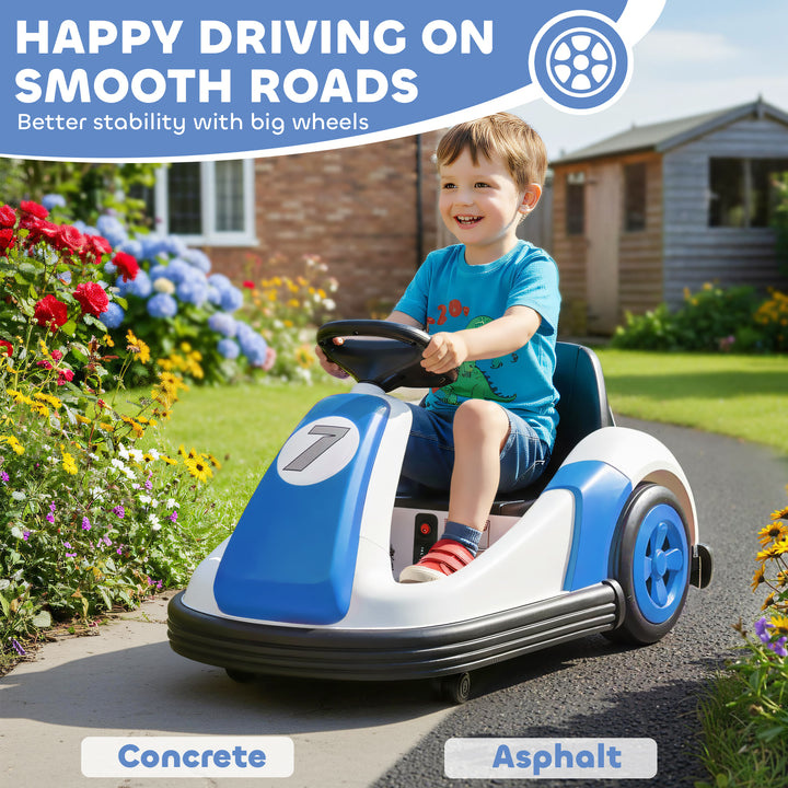 Kids Bumper Car with 360-Degree Rotation, 6V Electric Ride On Car with