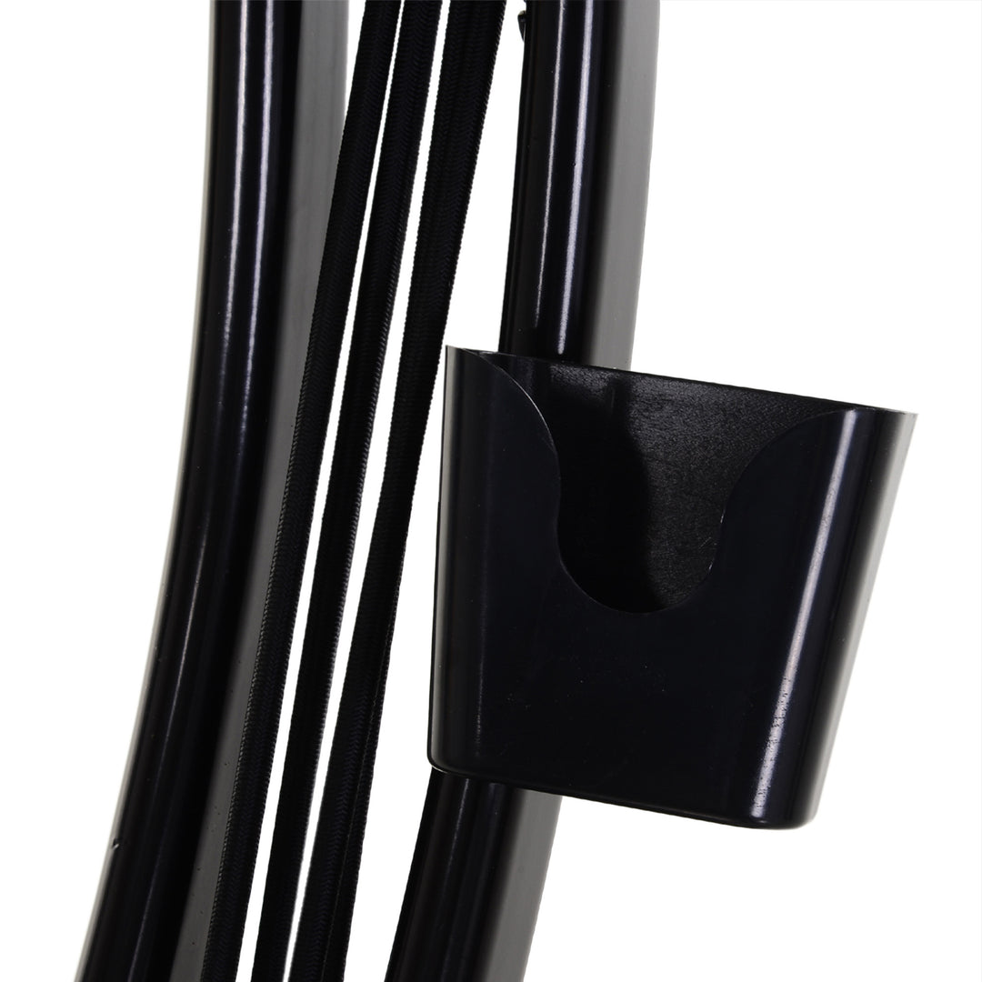 MCL 2-in-1 Folding Exercise Bike with 8-Level Magnetic Resistance, Arm Resistance Band, Pulse Sensor, Black