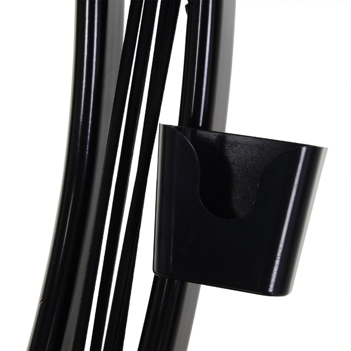 MCL 2-in-1 Folding Exercise Bike with 8-Level Magnetic Resistance, Arm Resistance Band, Pulse Sensor, Black