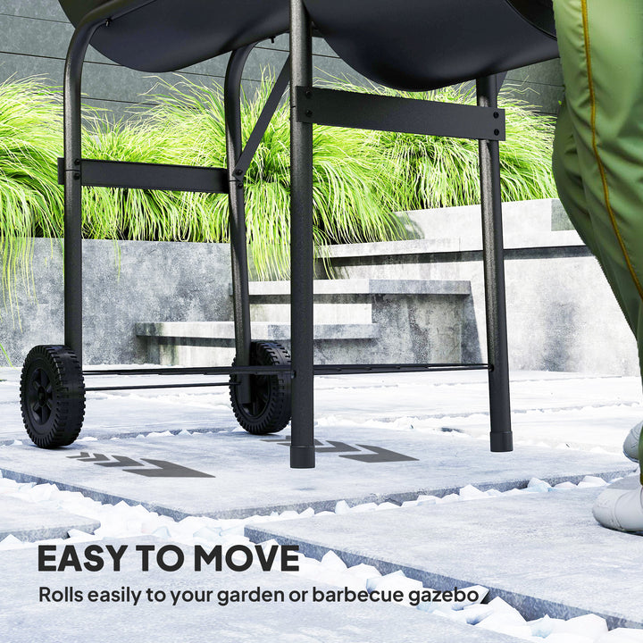 Barbecue Grill Portable Outdoor Charcoal BBQ Grill with Offset Smoker 
