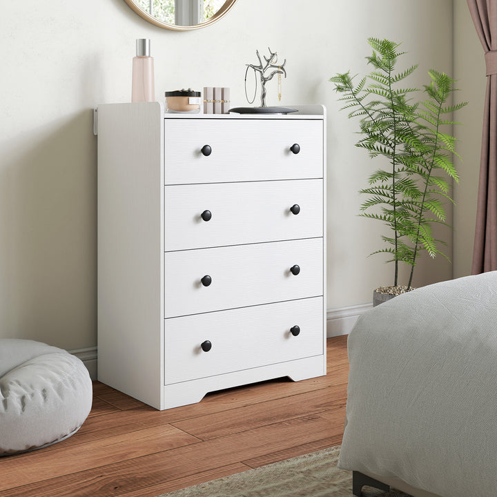 4 Drawer Chest of Drawers, Modern Dresser for Bedroom, Storage Cabinet