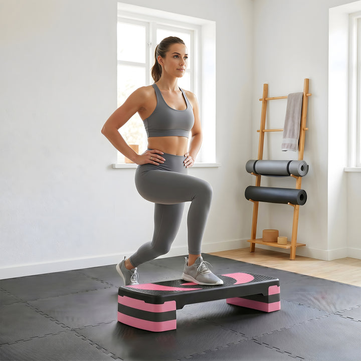 Aerobic Step with 3-Level Adjustable Heights for Home, Office - view 2