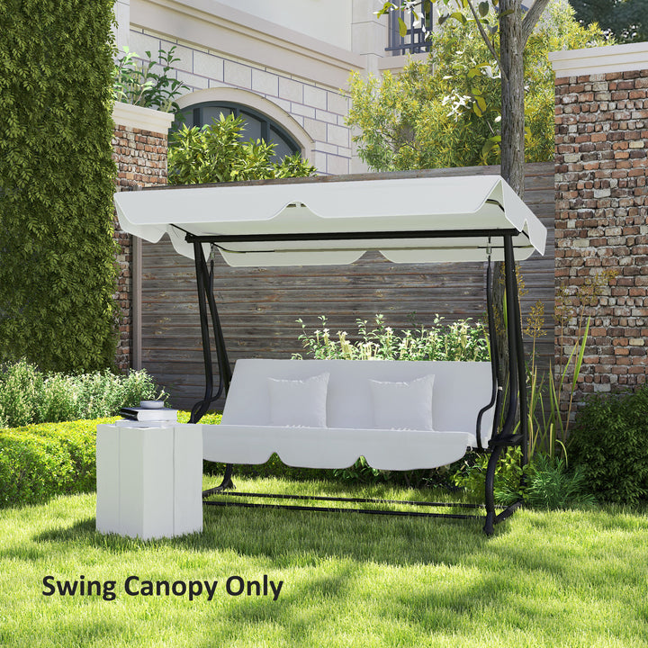 145 x 200Wcm Swing Chair Canopy Replacement - Light Grey