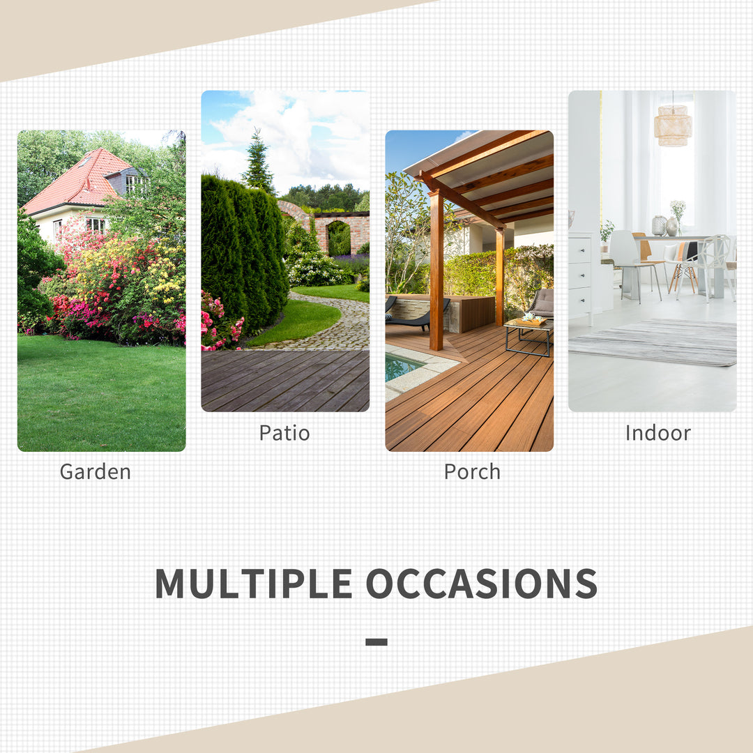 MCL 2-Seater Rattan Table Chair Bistro Garden Furniture Set Wicker Table Outdoor Patio