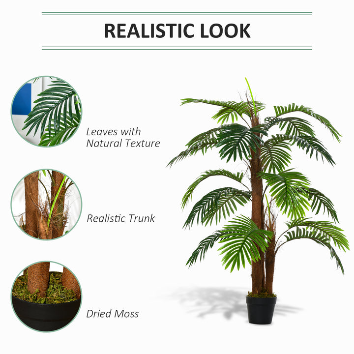 MCL Artificial Plant Bamboo Artificial Tree Height 120 cm with Pot for Home Indoor Decor
