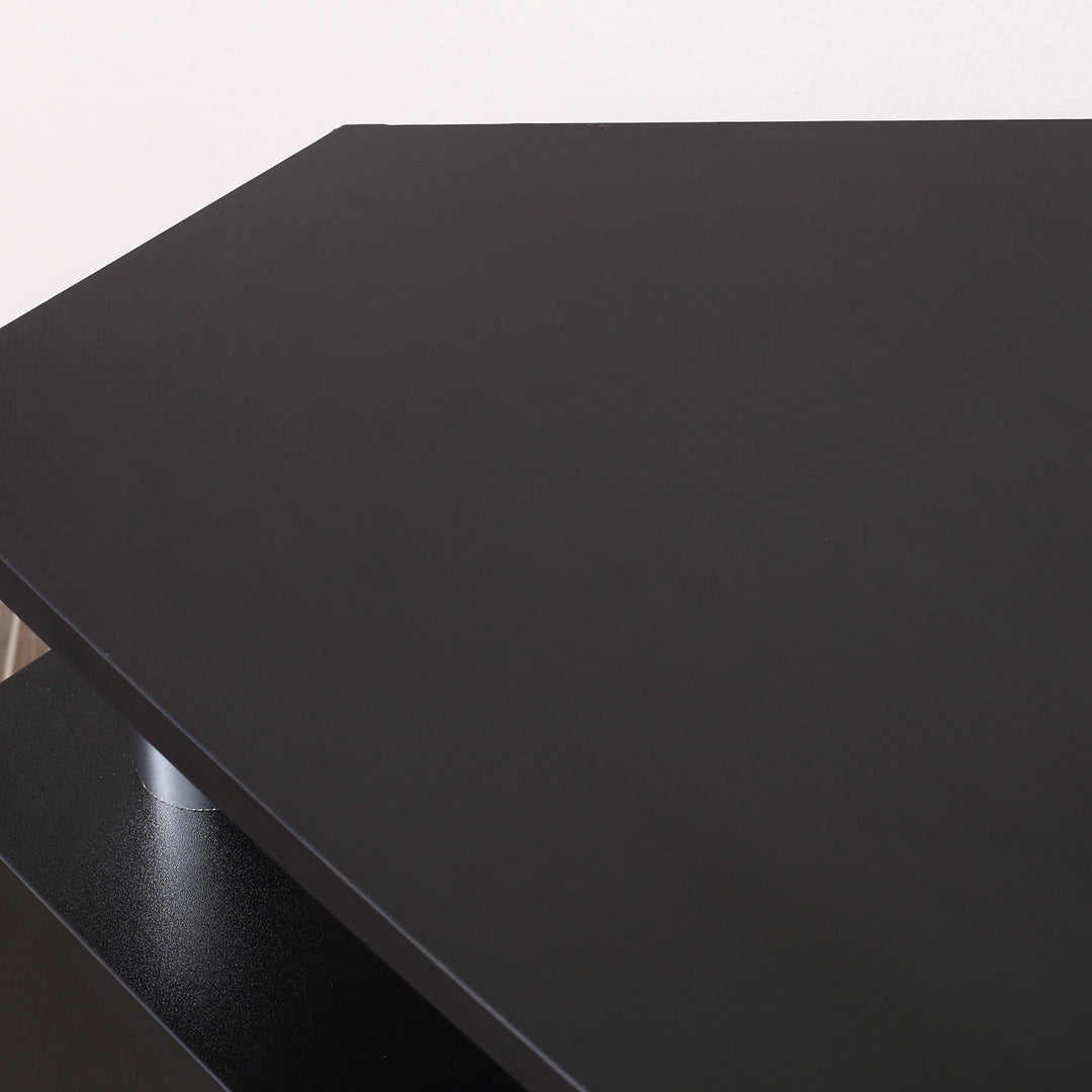 TV Unit Cabinet for TVs up to 55 Inches with Storage Shelves and Cupboard, Entertainment Centre for Living Room, Black