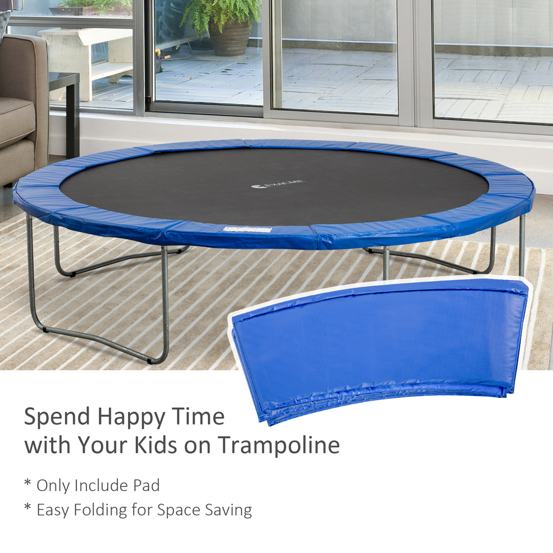 Homcom Safety Trampoline Pad, 13ft Surround Foam Padding, Outdoor Activity Protection, Blue and Green | Aosom UK