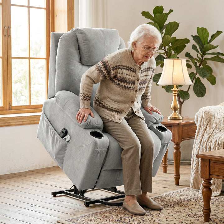 Power Lift Recliner Chair with Pocket Spring, Electric Lift Chair with