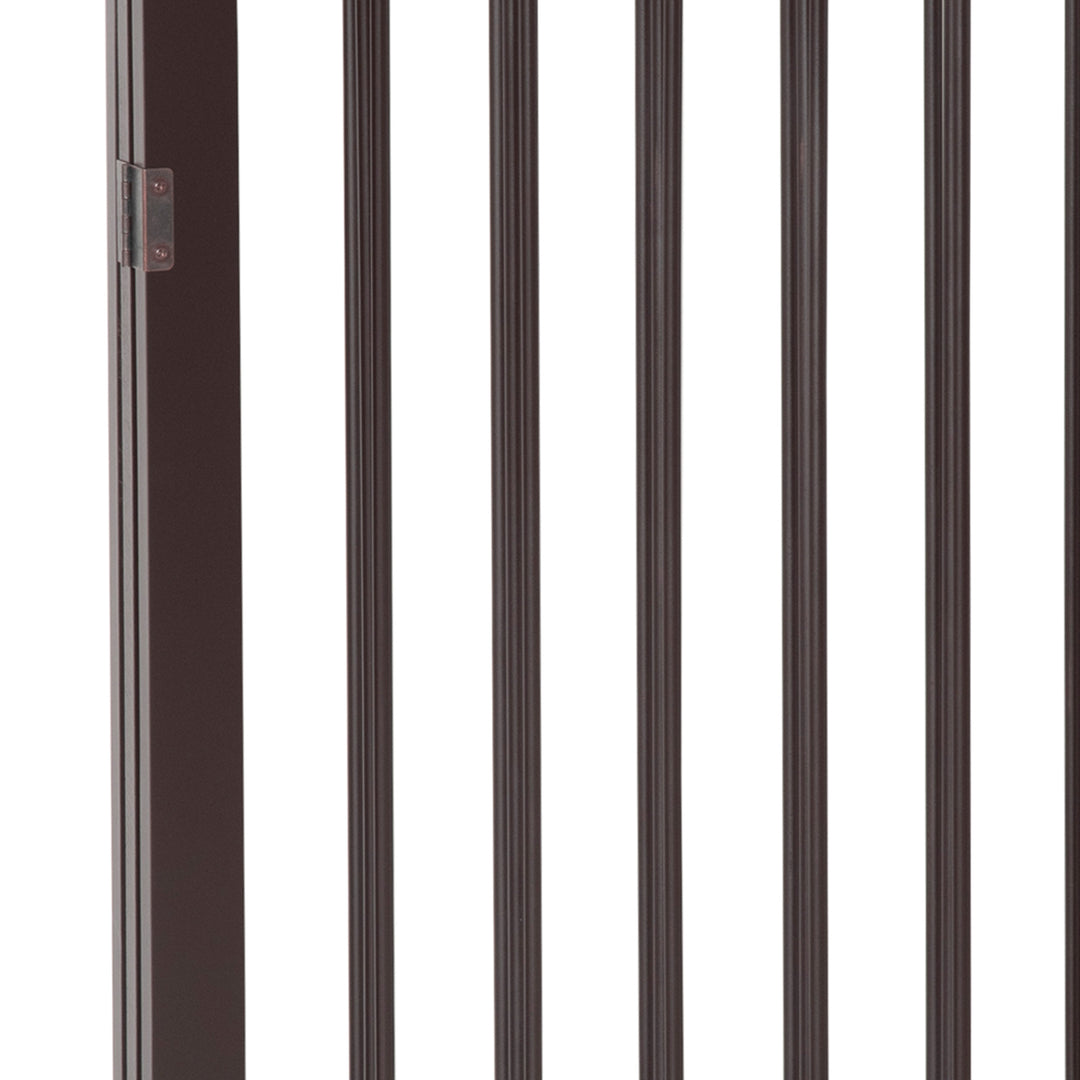 3 Panel Stair Gate Foldable Dog Door Gate Indoor Free Standing Safety Gate Pet Barrier 76cm Height