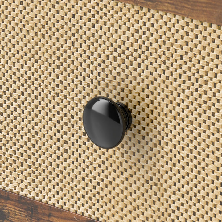 Industrial-Natural Bedside Table - Brown