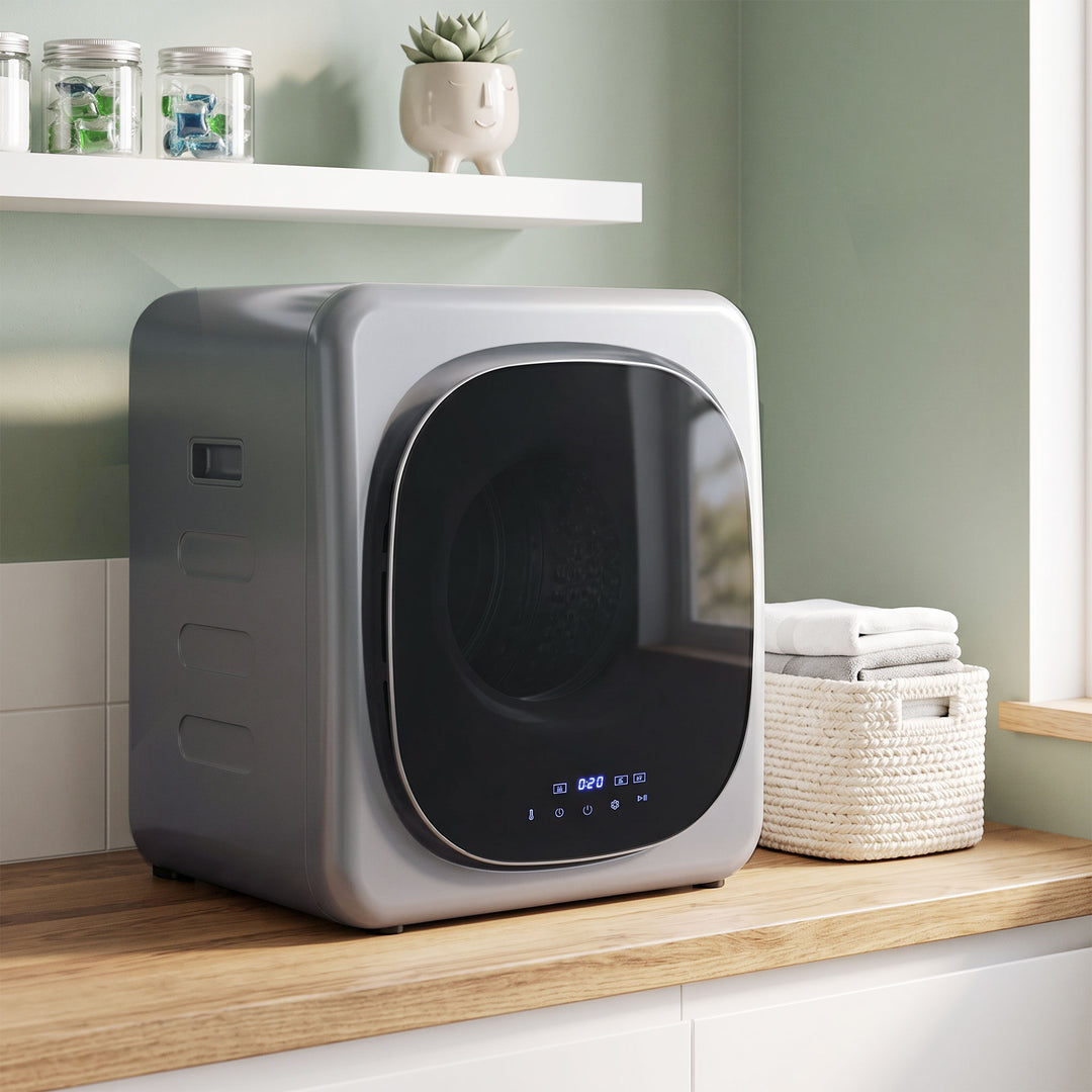 2.5kg Vented Tumble Dryer with Smart Mode, 800W Compact Tumble Dryer w