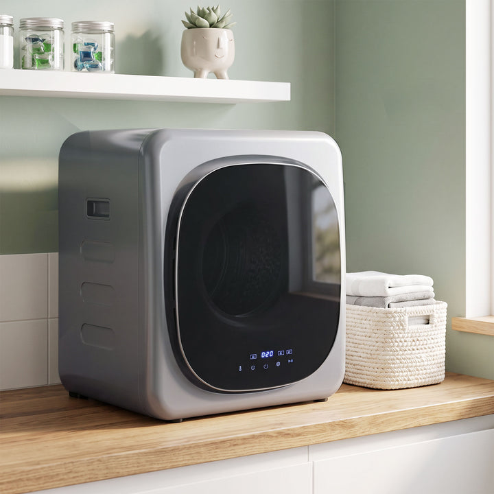 2.5kg Vented Tumble Dryer with Smart Mode, 800W Compact Tumble Dryer w