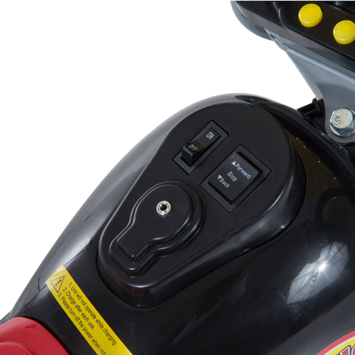 MCL Kids Ride On Toy Car Motorbike Electric Scooter 6V Battery Operated Toy Trike-Black