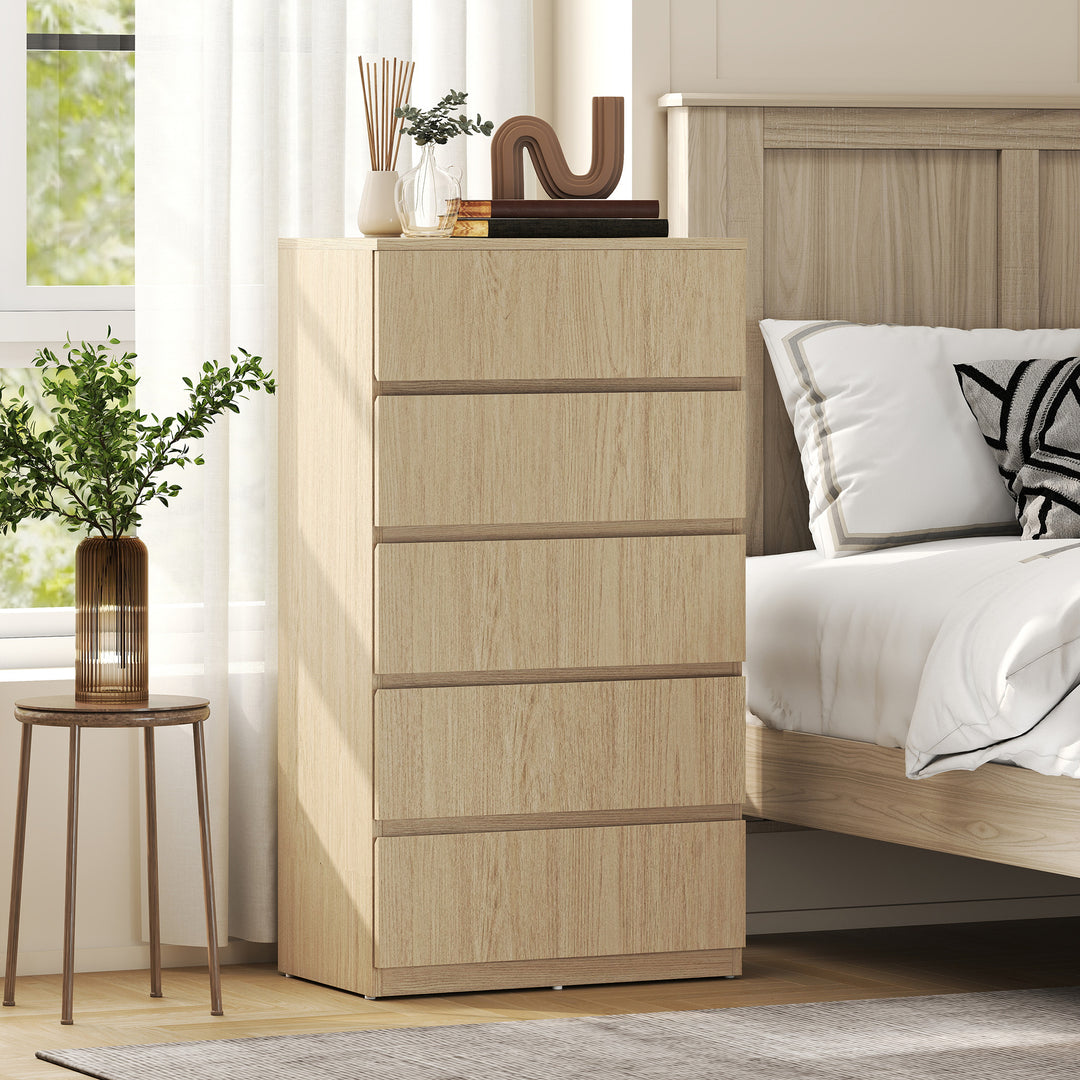 Chest of Drawers, 5-Drawer Storage Cabinets, Modern Dresser, Storage D