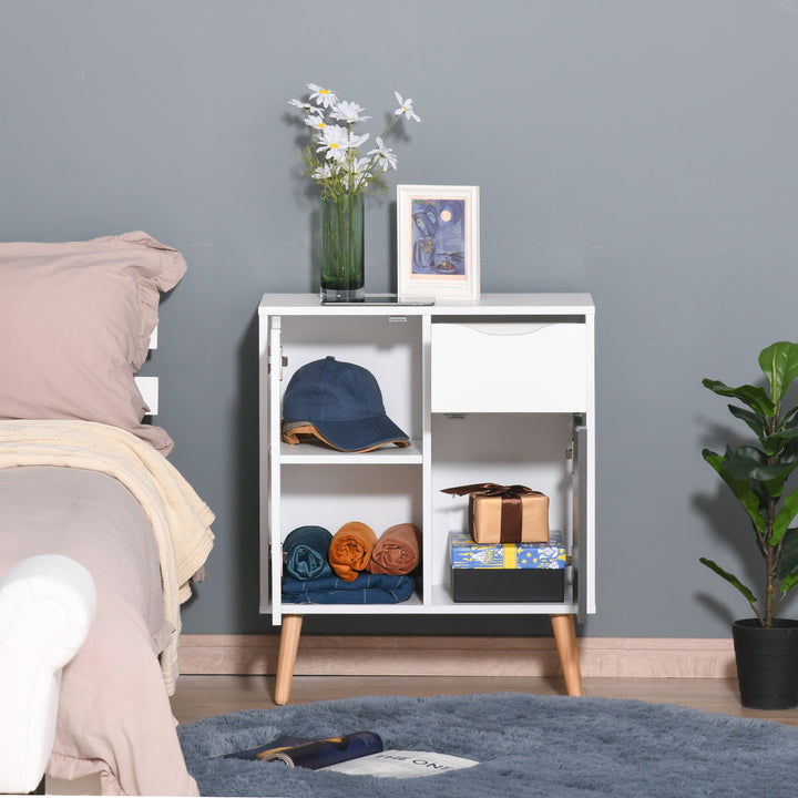 Sideboard Floor Cabinet Storage Cupboard with Drawer for Bedroom, Living Room, Entryway, Grey