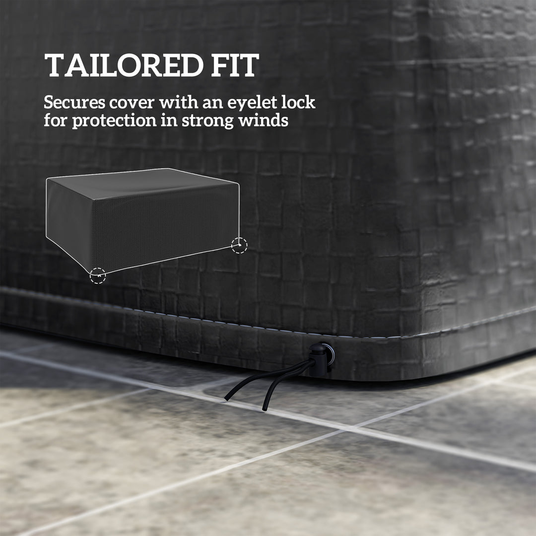 Garden Furniture Cover, Waterproof Anti-UV Large Protective Patio Set Covers, 235 x 190 x 90cm, Black