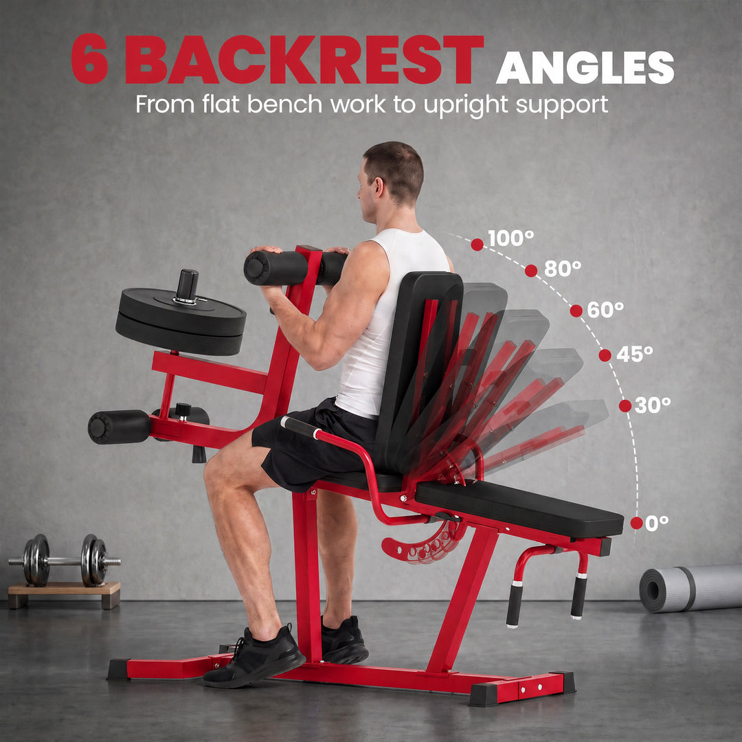 3-in-1 Leg Extension and Curl Machine, 300kg Heavy Duty Adjustable - view 6