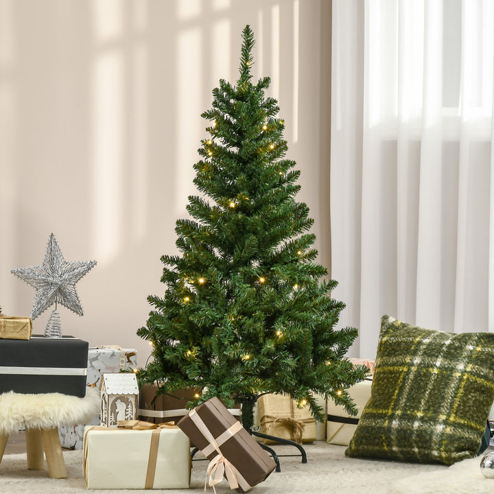4FT Christmas Tree Warm White LED Light Holiday Home Decoration, Green
